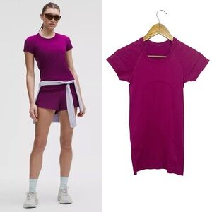 Lululemon Swiftly Tech Short Sleeve Shirt 2.0 0 Chilled Grape Purple Top Gym